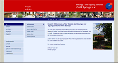 Desktop Screenshot of hvhs-springe.de